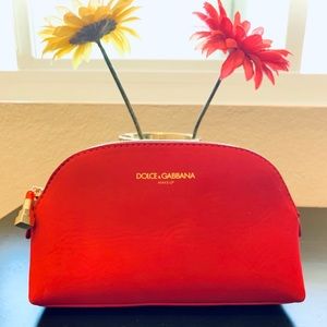 Dolce & Gabbana Red Makeup Bag💄💋 New W/O Tags